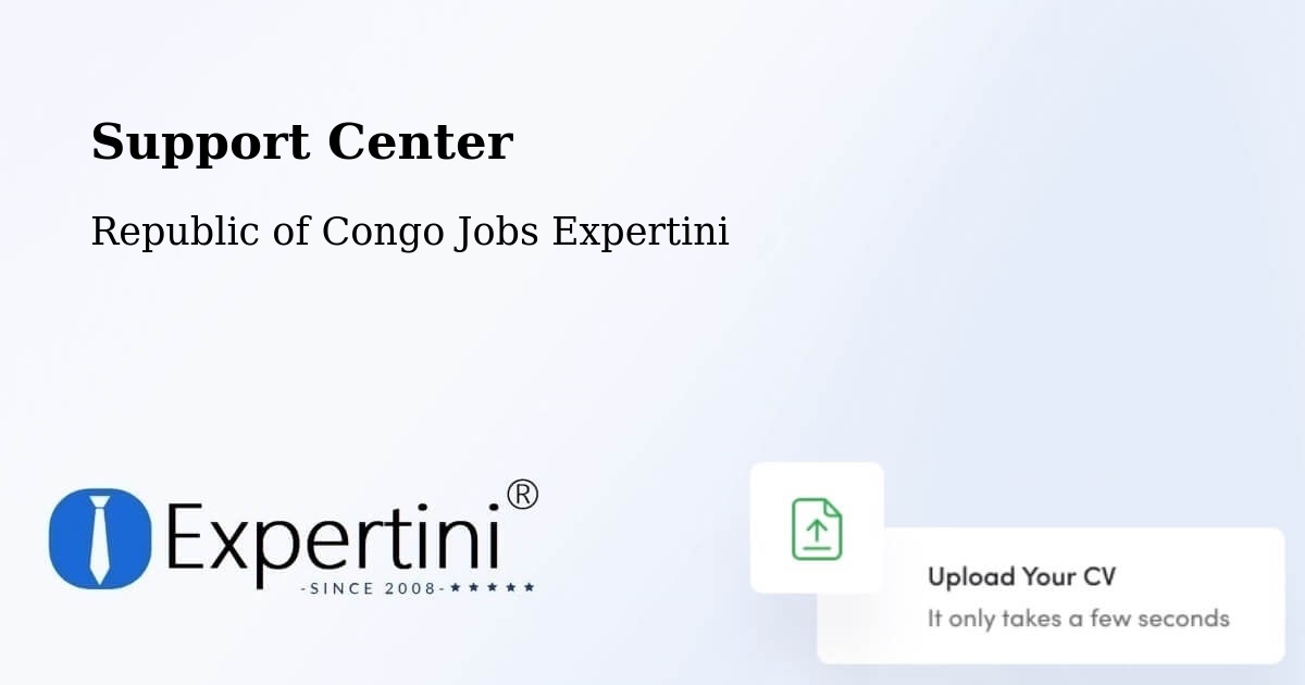 Support Services – Republic of Congo - Republic of Congo Jobs Expertini
